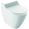 Унитаз-биде напольный GEBERIT AQUACLEAN TUMA COMFORT 146,310.SI.1 панель белое стекло